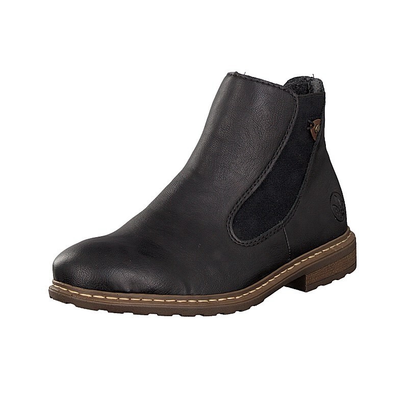 Botas Chelsea Rieker 71071-00 Para Mulher - Pretas